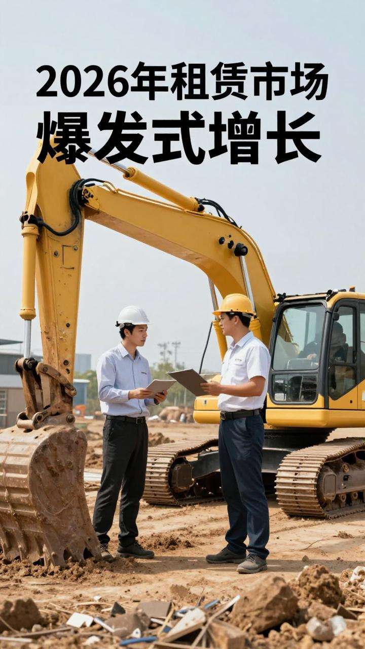 2026年挖掘机租赁爆发式增长，开启工程土方设备新纪元(图1)