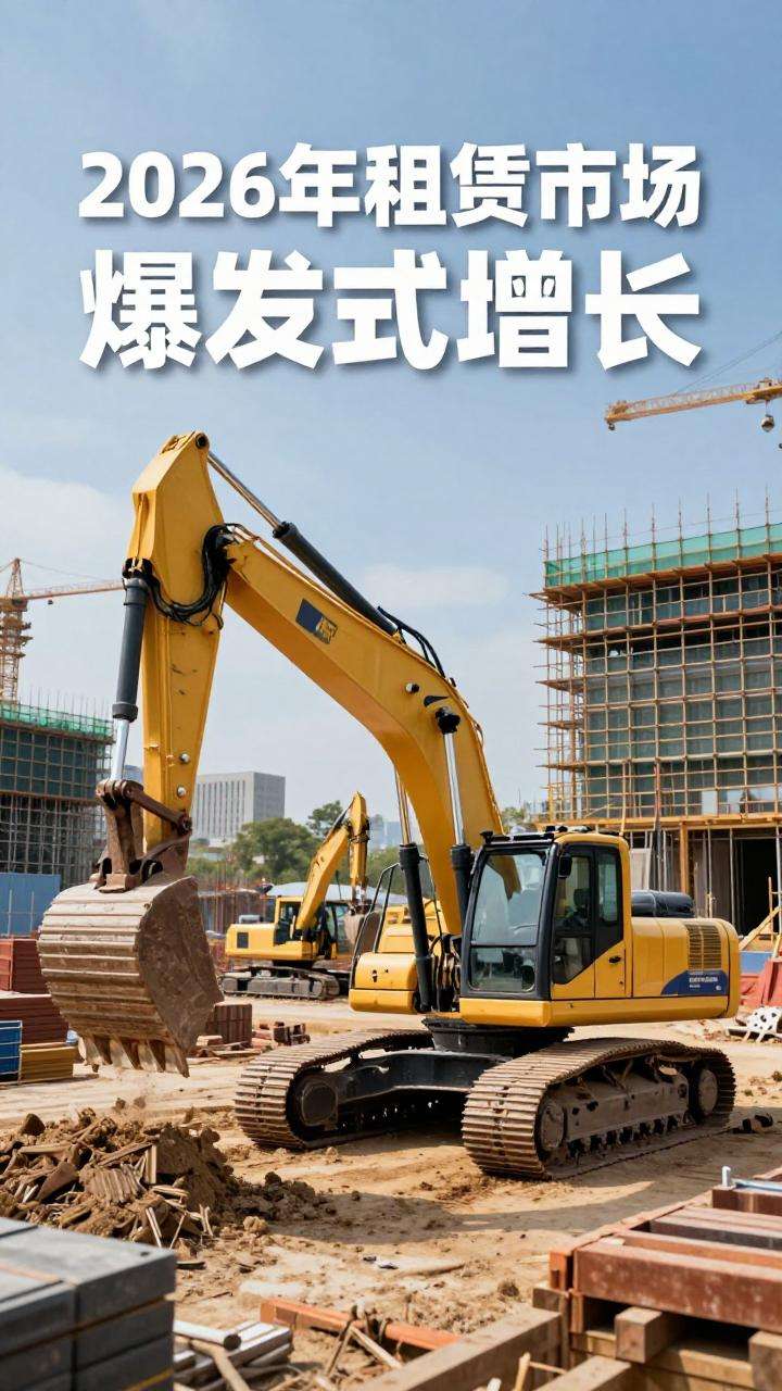 2026年挖掘机租赁爆发式增长，开启工程土方设备新纪元(图3)