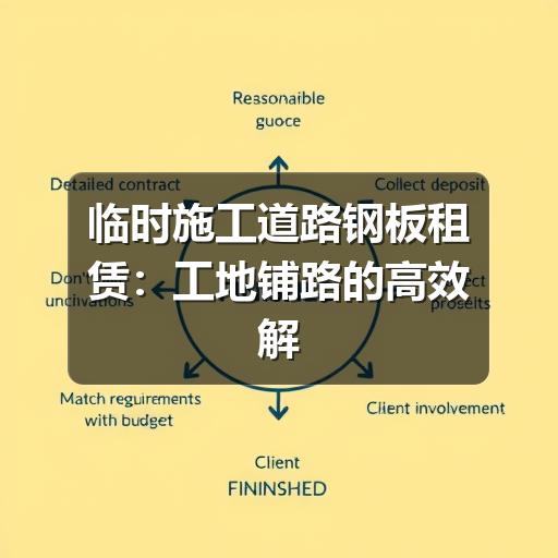 临时施工道路钢板租赁：工地铺路的高效解决方案(图1)
