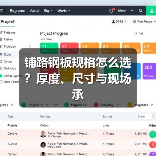 铺路钢板规格怎么选？厚度、尺寸与现场承载