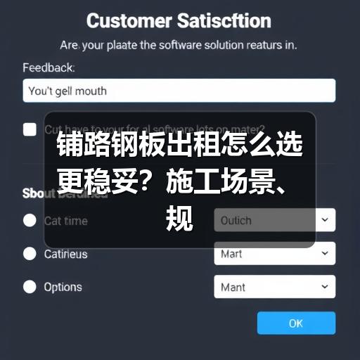 铺路钢板出租怎么选更稳妥?施工场景、规格判断与使用注意事项(图1) 铺路钢板出租怎么选更稳妥?施工场景、规格判断与使用注意事项(图1)