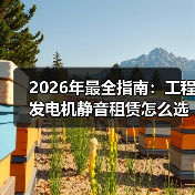 2026年最全指南：工程发电机静音租赁怎么选不踩坑？(图3)