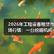 2026年工程设备租赁市场行情：一台挖掘机闲置三个月后我才看懂的事(图3)
