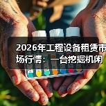 2026年工程设备租赁市场行情：一台挖掘机闲置三个月后我才看懂的事(图4)