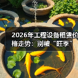 2026年工程设备租赁价格走势：别被“旺季”忽悠了(图2)