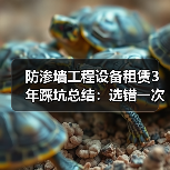 防渗墙工程设备租赁3年踩坑总结:选错一次亏了40多万(图4) 防渗墙工程设备租赁3年踩坑总结:选错一次亏了40多万(图3)