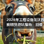 2026年工程设备淘汰置换租赁避坑指南：别像我一样亏了30万(图3)