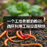 一个工地老板的教训:循环利用工程设备租赁到底能省多少钱?(图4) 一个工地老板的教训:循环利用工程设备租赁到底能省多少钱?(图3)
