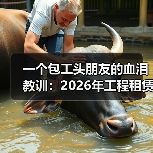 一个包工头朋友的血泪教训：2026年工程租赁行业未来前瞻(图2)