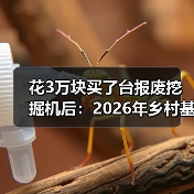 花3万块买了台报废挖掘机后:2026年乡村基建设备租赁行情实录(图4) 花3万块买了台报废挖掘机后:2026年乡村基建设备租赁行情实录(图4)