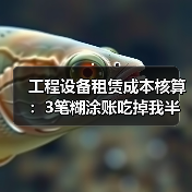 工程设备租赁成本核算:3笔糊涂账吃掉我半年利润(图4) 工程设备租赁成本核算:3笔糊涂账吃掉我半年利润(图4)