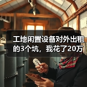 工地闲置设备对外出租的3个坑,我花了20万才看懂(图4) 工地闲置设备对外出租的3个坑,我花了20万才看懂(图4)