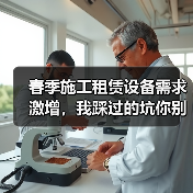 春季施工租赁设备需求激增，我踩过的坑你别
