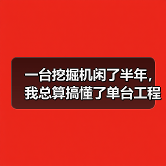 一台挖掘机闲了半年,我总算搞懂了单台工程设备零散租赁的门道(图4) 一台挖掘机闲了半年,我总算搞懂了单台工程设备零散租赁的门道(图4)