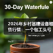 2026年乡村基建设备租赁行情：一个包工头亏了8万后的醒悟(图2)