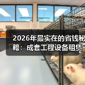 2026年最实在的省钱秘籍:成套工程设备租赁打包(图1) 2026年最实在的省钱秘籍:成套工程设备租赁打包(图1)