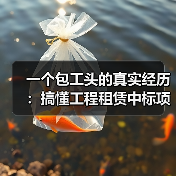 一个包工头的真实经历：搞懂工程租赁中标项目资讯，少亏了80万(图3)