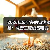2026年最实在的省钱秘籍:成套工程设备租赁打包(图4) 2026年最实在的省钱秘籍:成套工程设备租赁打包(图4)