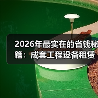 2026年最实在的省钱秘籍:成套工程设备租赁打包(图3) 2026年最实在的省钱秘籍:成套工程设备租赁打包(图3)