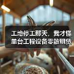 工地停工那天,我才懂单台工程设备零散租赁有多香(图2) 工地停工那天,我才懂单台工程设备零散租赁有多香(图2)