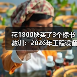 花1800块买了3个标书教训:2026年工程设备租赁招投标动态(图3) 花1800块买了3个标书教训:2026年工程设备租赁招投标动态(图3)