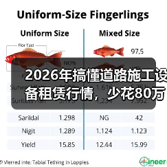 2026年搞懂道路施工设备租赁行情,少花80万冤枉钱(图3) 2026年搞懂道路施工设备租赁行情,少花80万冤枉钱(图3)