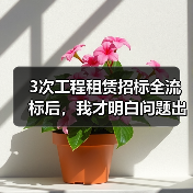 3次工程租赁招标全流标后,我才明白问题出在哪(图4) 3次工程租赁招标全流标后,我才明白问题出在哪(图4)