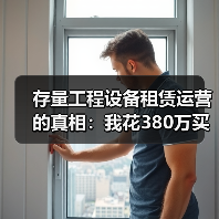 存量工程设备租赁运营的真相：我花380万买来的3个教训 - 天诚一站式工程设备租赁