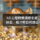 3次工程租赁招标全流标后,我才明白问题出在哪(图2) 3次工程租赁招标全流标后,我才明白问题出在哪(图2)