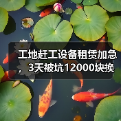 工地赶工设备租赁加急，3天被坑12000块换来的教训 - 天诚一站式工程设备租赁