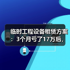 临时工程设备租赁方案:3个月亏了17万后,我想明白一件事(图2) 临时工程设备租赁方案:3个月亏了17万后,我想明白一件事(图2)