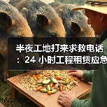半夜工地打来求救电话：24 小时工程租赁应急响应到底靠不靠谱 - 天诚一站式工程设备租赁