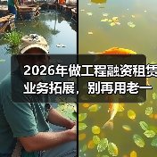 2026年做工程融资租赁业务拓展,别再用老一套了(图2) 2026年做工程融资租赁业务拓展,别再用老一套了(图2)