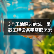 3个工地踩过的坑：重载工程设备租赁服务怎么选才不亏 - 玄熵一站式工程设备租赁