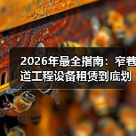 2026年最全指南:窄巷道工程设备租赁到底划不划算?(图2) 2026年最全指南:窄巷道工程设备租赁到底划不划算?(图2)