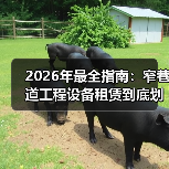 2026年最全指南:窄巷道工程设备租赁到底划不划算?(图3) 2026年最全指南:窄巷道工程设备租赁到底划不划算?(图3)