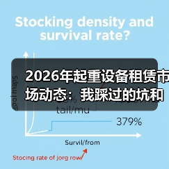 2026年起重设备租赁市场动态：我踩过的