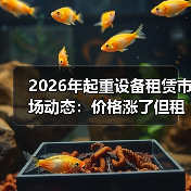 2026年起重设备租赁市场动态：价格涨了