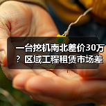 一台挖机南北差价30万？区域工程租赁市场差异比你想的更离谱(图3)
