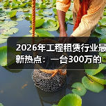 2026年工程租赁行业最新热点：一台300万的设备怎么就没人租了？(图2)