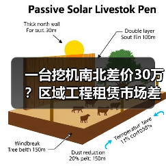 一台挖机南北差价30万？区域工程租赁市场差异比你想的更离谱(图2)