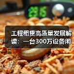 工程租赁高质量发展解读:一台300万设备闲置半年的教训(图2) 工程租赁高质量发展解读:一台300万设备闲置半年的教训(图2)