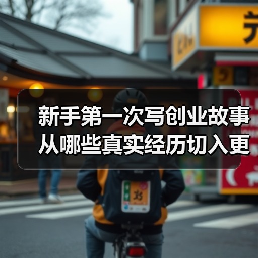 新手第一次写创业故事从哪些真实经历切入更容易打动人 - 玄熵一站式工程设备租赁